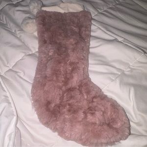 pink faux fur wondershop stocking